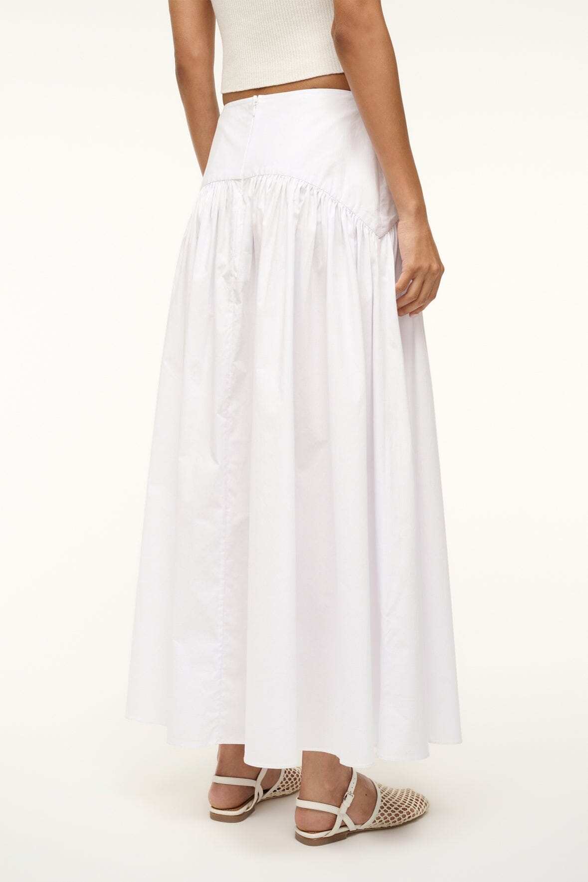 Image PROCIDA SKIRT | WHITE 2 of 5 and Clicking this image will trigger a zoom pop-up