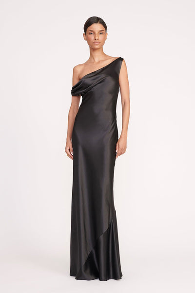 SIDE DRAPED DRESS ZW COLLECTION - Black