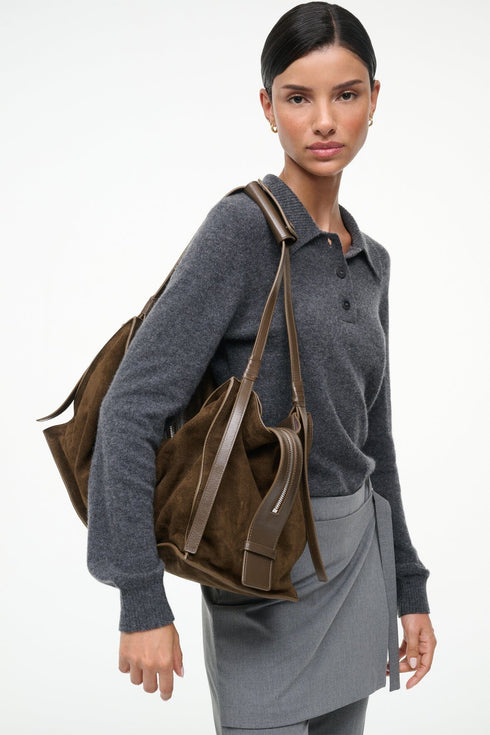 Go to LARGE HAROLD BAG TRUFFLE SUEDE view 2