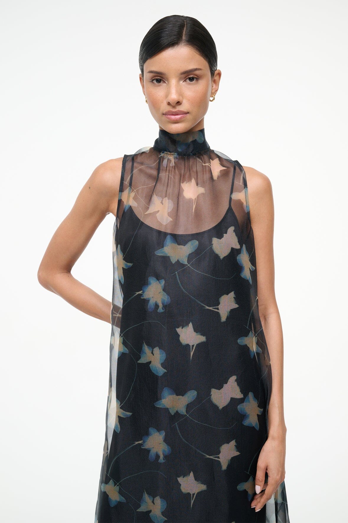 staud albee chiffon maxi dress Staud - Truffle Albee Maxi Dress