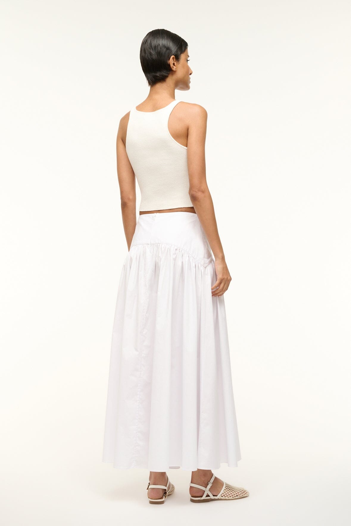 Image PROCIDA SKIRT | WHITE 4 of 5 and Clicking this image will trigger a zoom pop-up