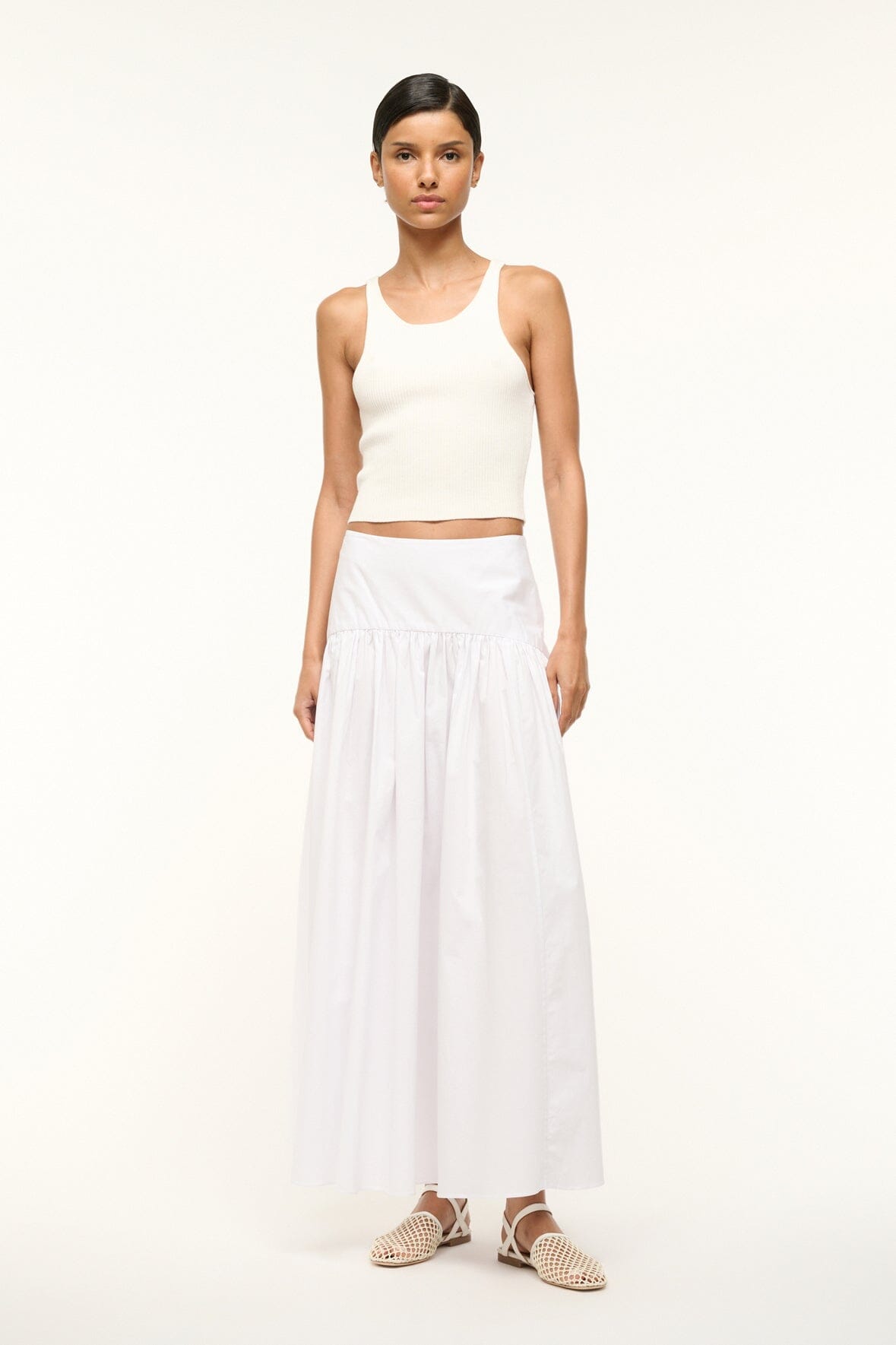 Image PROCIDA SKIRT | WHITE 1 of 5 and Clicking this image will trigger a zoom pop-up