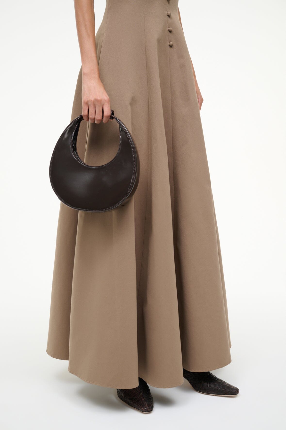 STAUD Mini Moon ハンドバッグ ブラウン MINI MOON BAG | TAN – STAUD