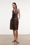 LIORA SILK TOP | REDONDO STRIPE REDONDO STRIPE / XS