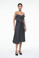 STAUD, Alessia Dress in Black Geo, Size 14 STAUD, Alessia Dress in Black Geo, Size 14