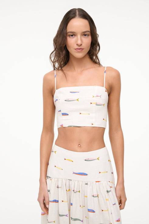 Go to FEDERICO LINEN TOP POP SARDINES IVORY view 1