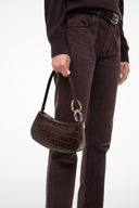 OLLIE BAG | ESPRESSO CROCO