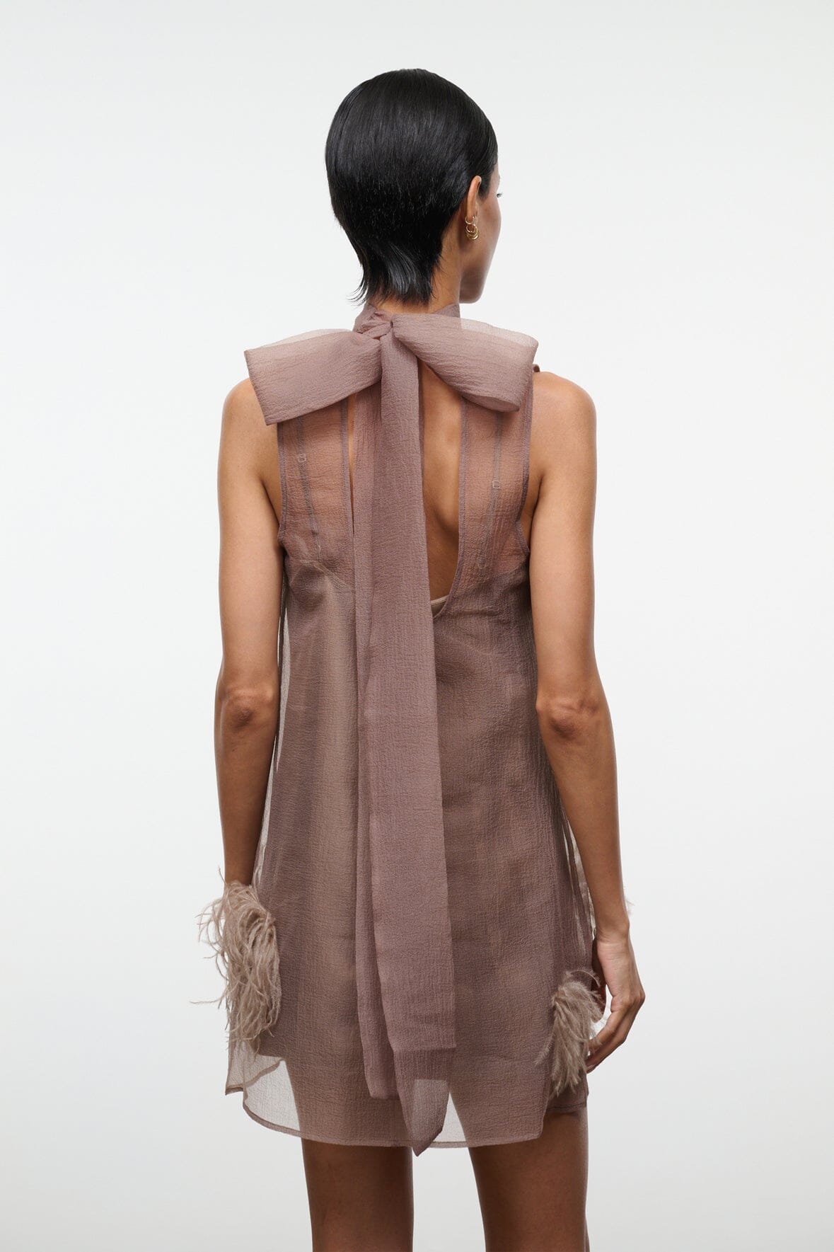 staud albee mini dress Albee Superbloom Sleeveless Mini Dress