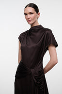 DAVINA SILK DRESS | EARTH EARTH / 4