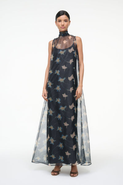 staud albee chiffon maxi dress Staud Womens Albee Sleeveless Maxi Dress Black - Bed Bath & Beyond