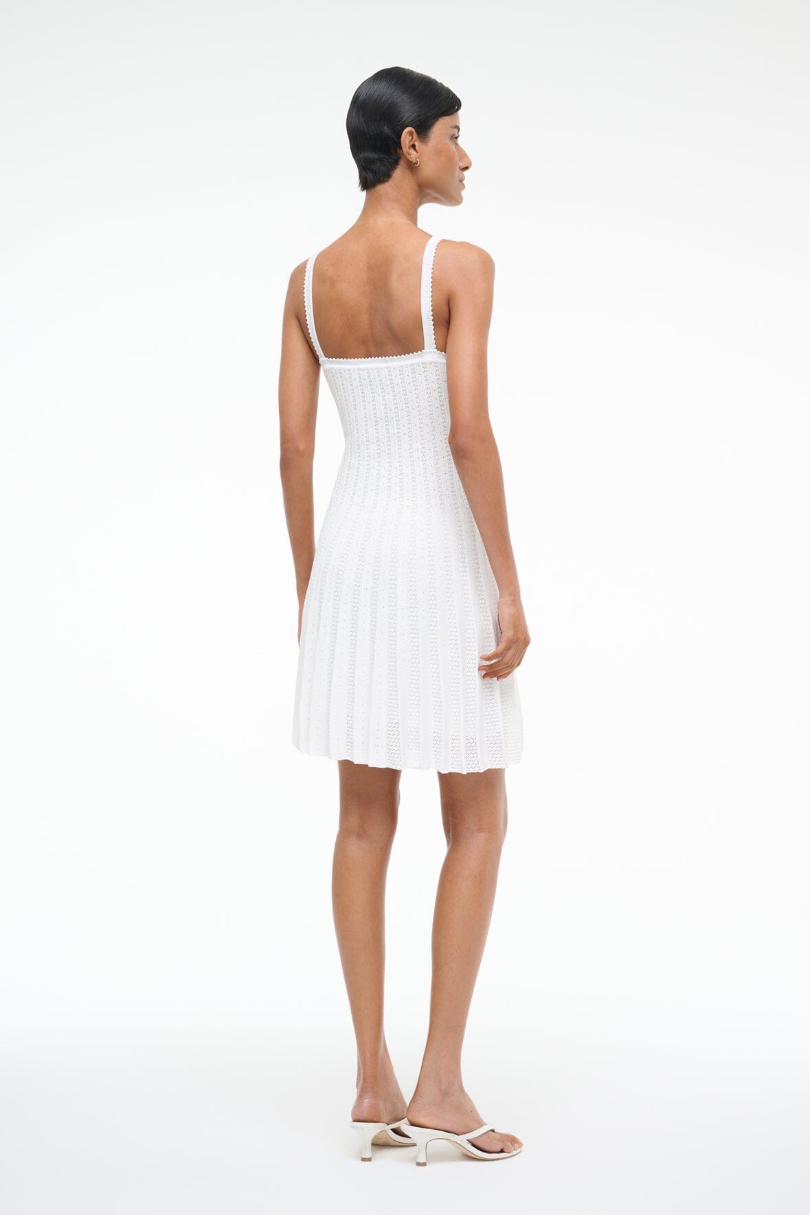 Image ELLEN MINI DRESS | IVORY 4 of 5 and Clicking this image will trigger a zoom pop-up