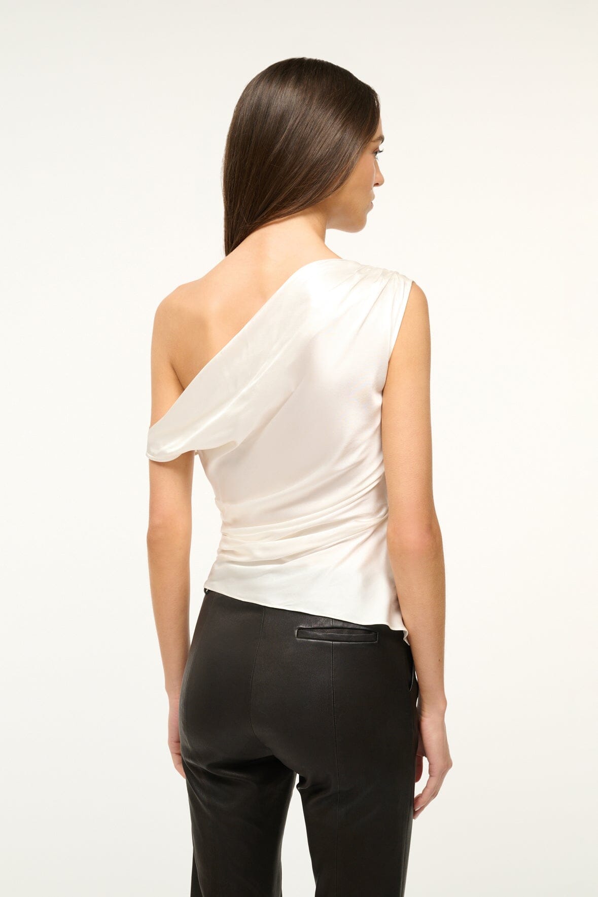 Image PHARE SILK TOP | IVORY 3 of 4 and Clicking this image will trigger a zoom pop-up