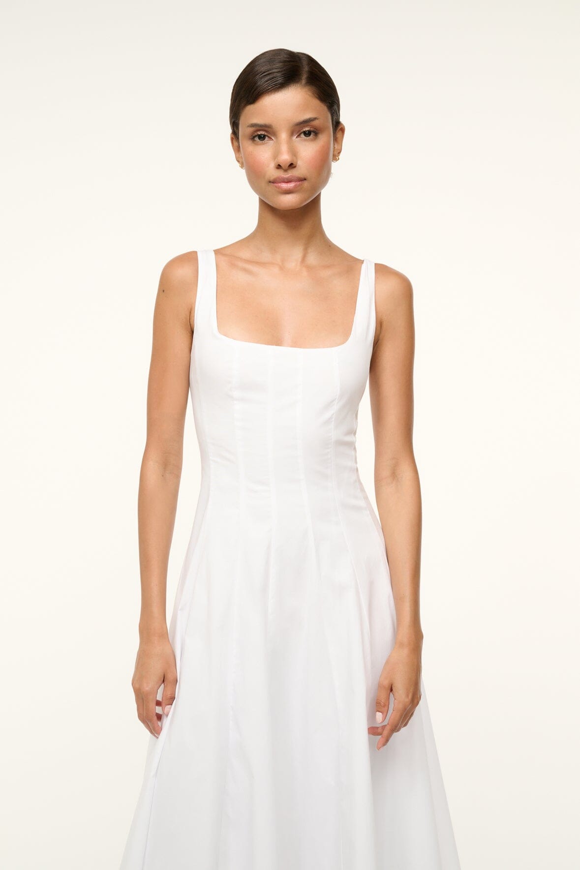 Image WELLS DRESS | WHITE 4 of 5 and Clicking this image will trigger a zoom pop-up