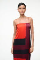 Image MAE SILK DRESS | RUBY PRISM 4 of 6