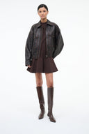 SEBASTIAN KITTEN HEEL BOOT | ESPRESSO CROCO