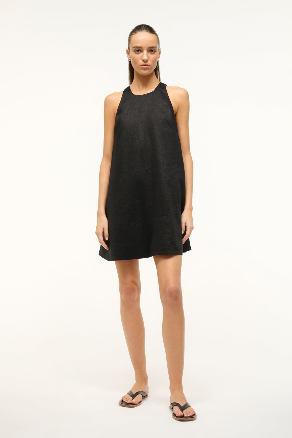 Image SERAFINA DRESS | BLACK 1 of 5 and Clicking this image will trigger a zoom pop-up