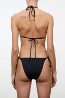 SISLEY SIDE TIE BIKINI BOTTOM | BLACK