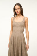 Image WELLS DRESS | MOCHA HERRINGBONE 2 of 5