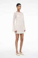 Image MAYA DRESS | TINY BLOOM IVORY 3 of 6