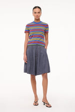 WEEKEND CREW TEE | SPECTRUM STRIPE