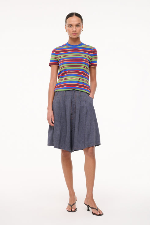 Go to WEEKEND CREW TEE SPECTRUM STRIPE view 1