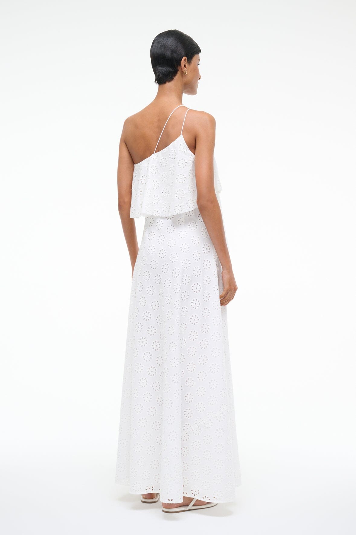 Image ISA DRESS | WHITE EYELET 5 of 5 and Clicking this image will trigger a zoom pop-up
