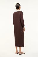 Image ALTEA DRESS | DARK CHOCOLATE IVORY 4 of 6