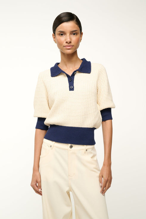 Go to ALTEA SWEATER IVORY NAVY view 1