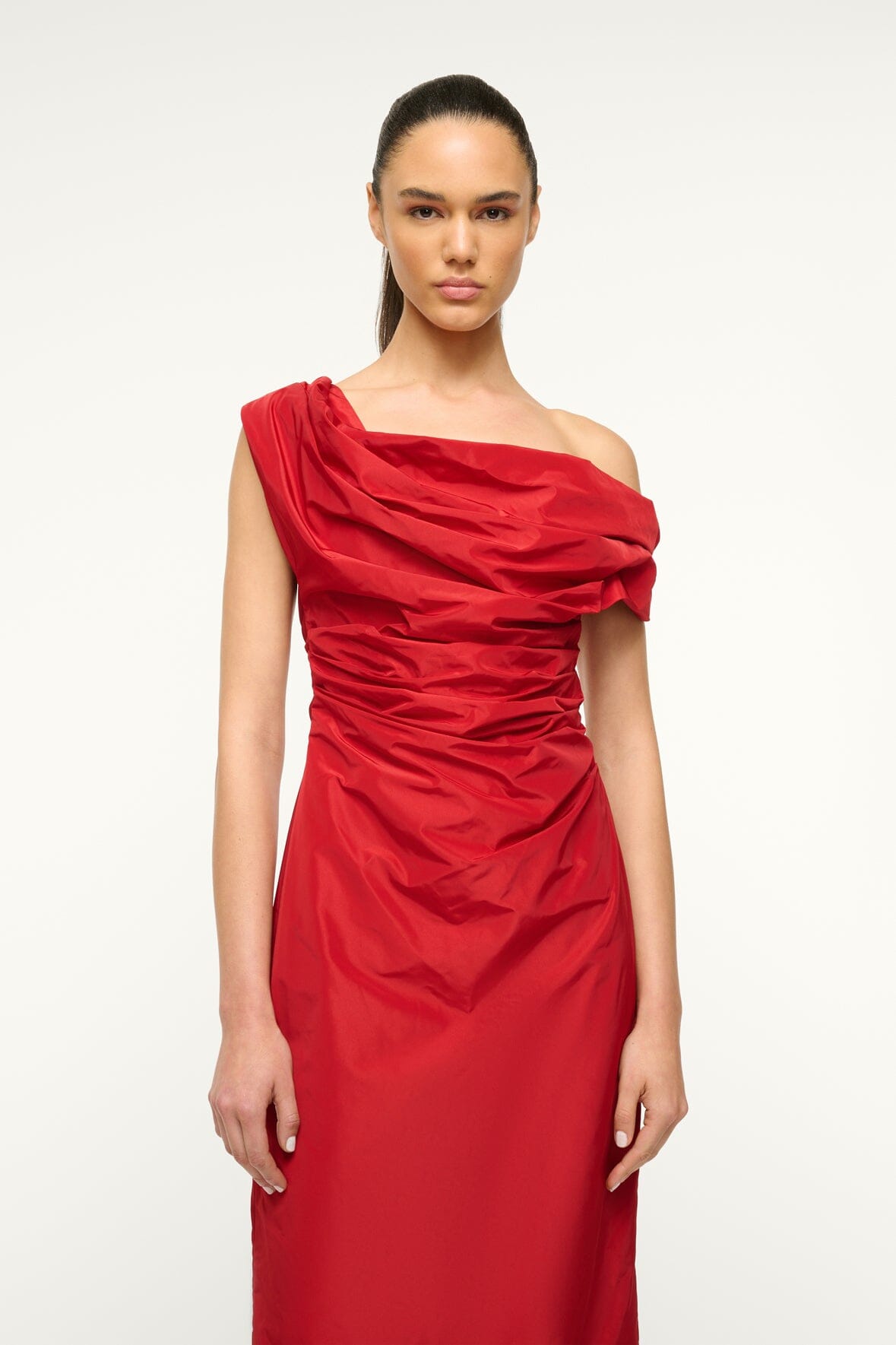 Image ANDREA DRESS | ROUGE 2 of 7 and Clicking this image will trigger a zoom pop-up