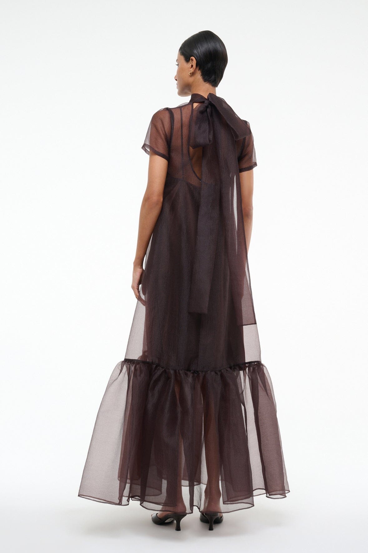 STAUD, Calluna Dress in Earth, Size XS