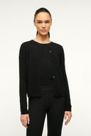 Image MIDNIGHT CASHMERE CARDIGAN | BLACK 1 of 6