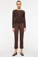 Image MIDNIGHT CASHMERE CARDIGAN | DARK CHOCOLATE 2 of 5