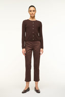 Image MIDNIGHT CASHMERE CARDIGAN | DARK CHOCOLATE 2 of 5