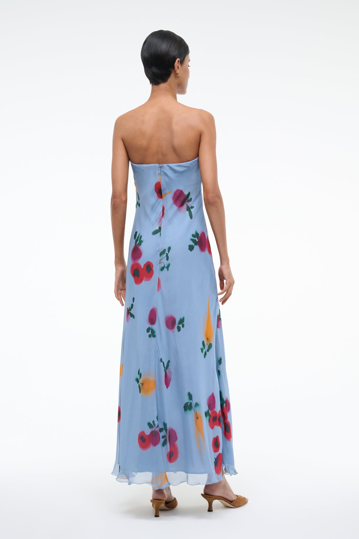 Image CASSIE DRESS | FARMERS MARKET SLATE 3 of 5 and Clicking this image will trigger a zoom pop-up