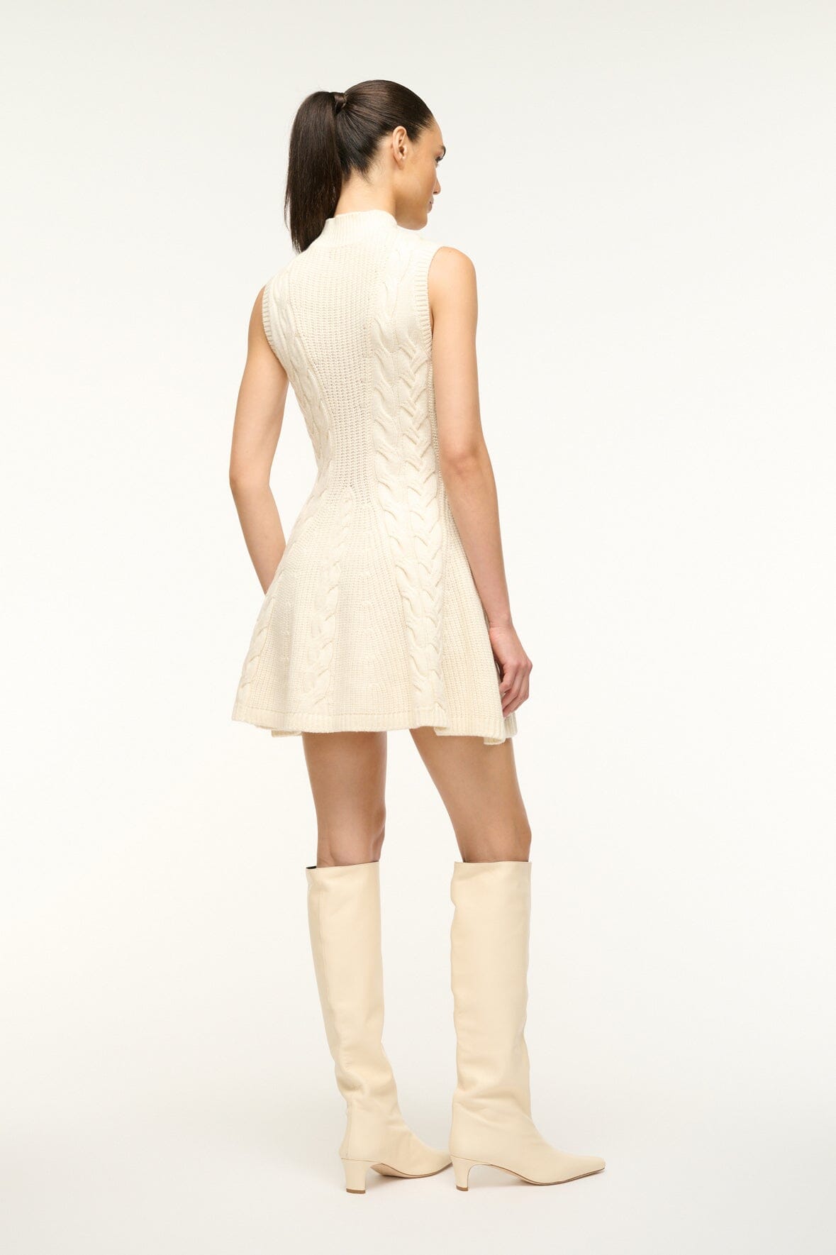 Image CHARADE DRESS | IVORY 4 of 5 and Clicking this image will trigger a zoom pop-up