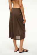 Image CHIARA COVERUP SKIRT | DARK CHOCOLATE 4 of 5