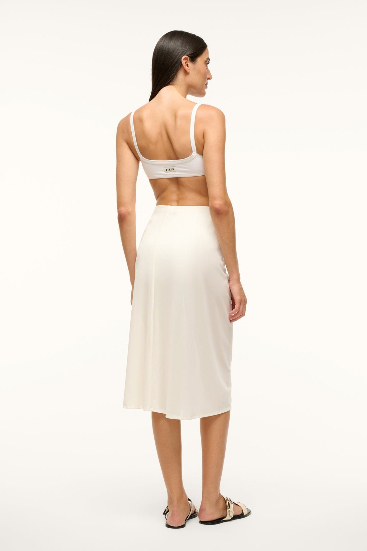 Image CHIARA COVERUP SKIRT | WHITE 4 of 4 and Clicking this image will trigger a zoom pop-up