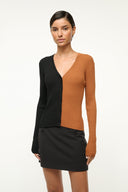 Image CARGO SWEATER | TAN BLACK 1 of 4