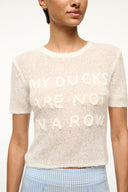 Image DUCKS IN A ROW TOP | IVORY 3 of 5