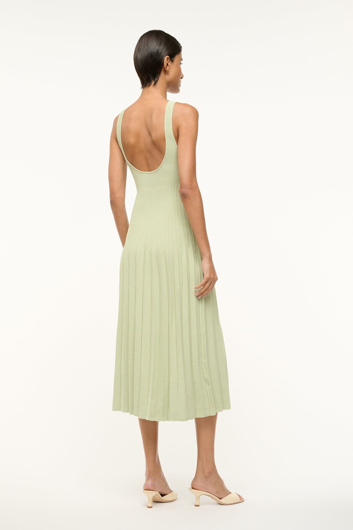 Image ELLISON DRESS | PALE JADE 3 of 3 and Clicking this image will trigger a zoom pop-up