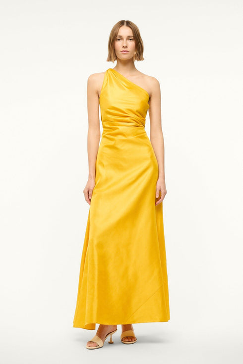 Go to ESTE SILK DRESS SUNSET GOLD view 1