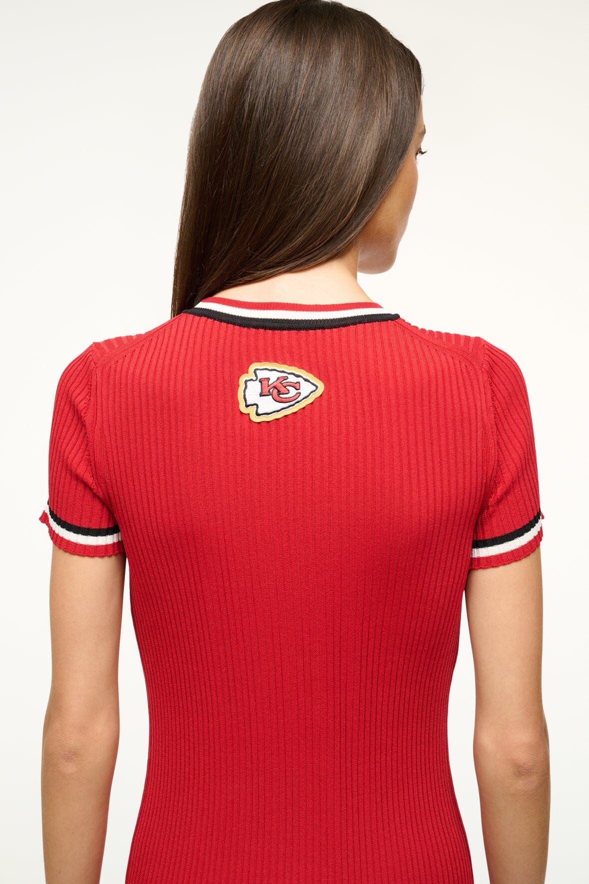 Image THE STAUD NFL COLLEEN DRESS | CHIEFS 2 of 7 and Clicking this image will trigger a zoom pop-up