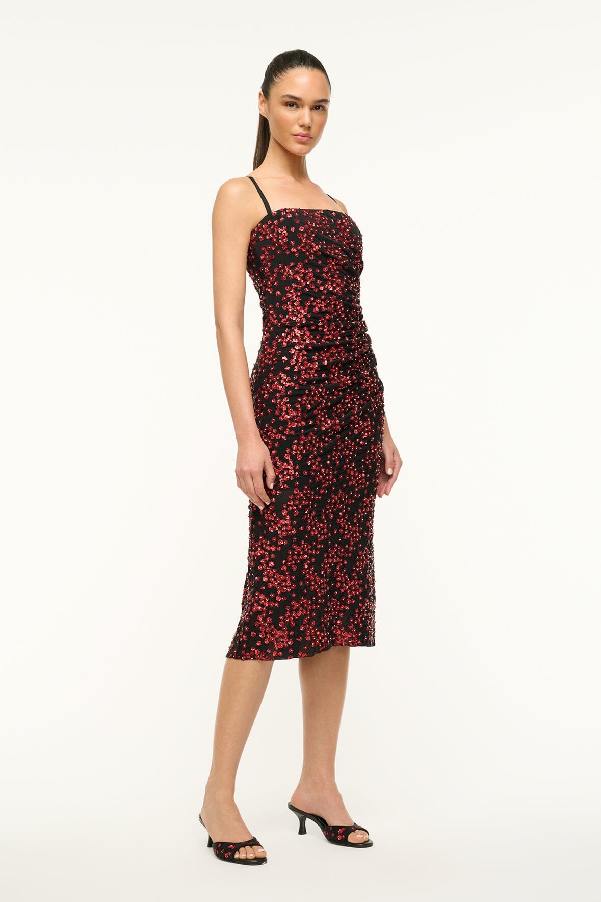 Image FLORENTINA DRESS | POPPY 3 of 4 and Clicking this image will trigger a zoom pop-up