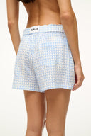 Image GABI COVERUP SHORT | SKY GINGHAM 4 of 7