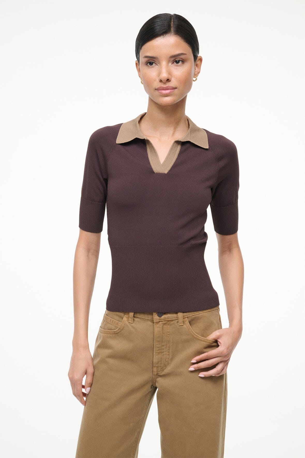 Image GENE TOP | EARTH TAUPE 1 of 4 and Clicking this image will trigger a zoom pop-up