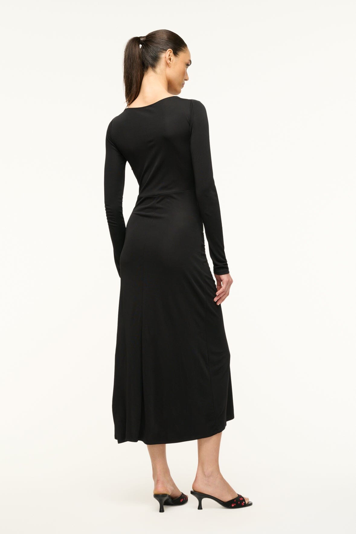 Image GRES DRESS | BLACK 4 of 5 and Clicking this image will trigger a zoom pop-up