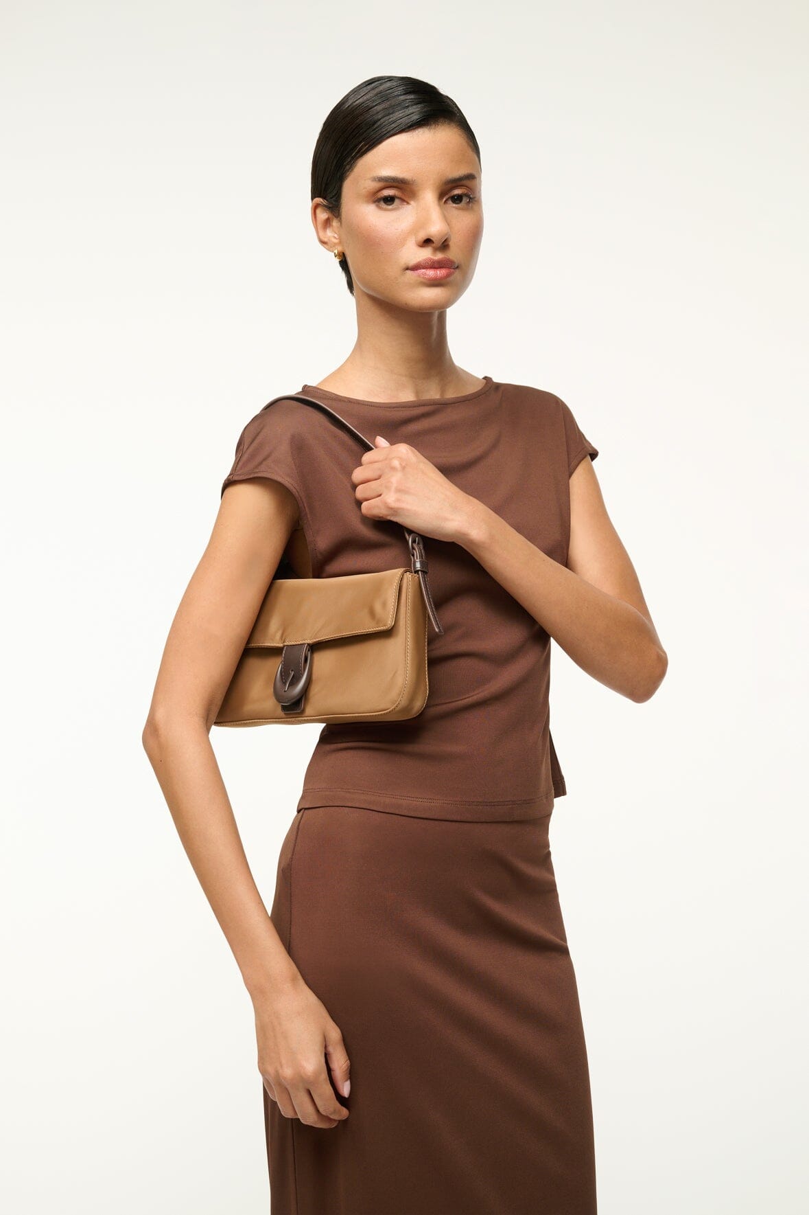 Image HARLOW BAG | CAMEL NYLON 2 of 7 and Clicking this image will trigger a zoom pop-up