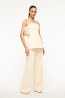 Image HARLOW FAUX FUR BAG | CREAM 2 of 7