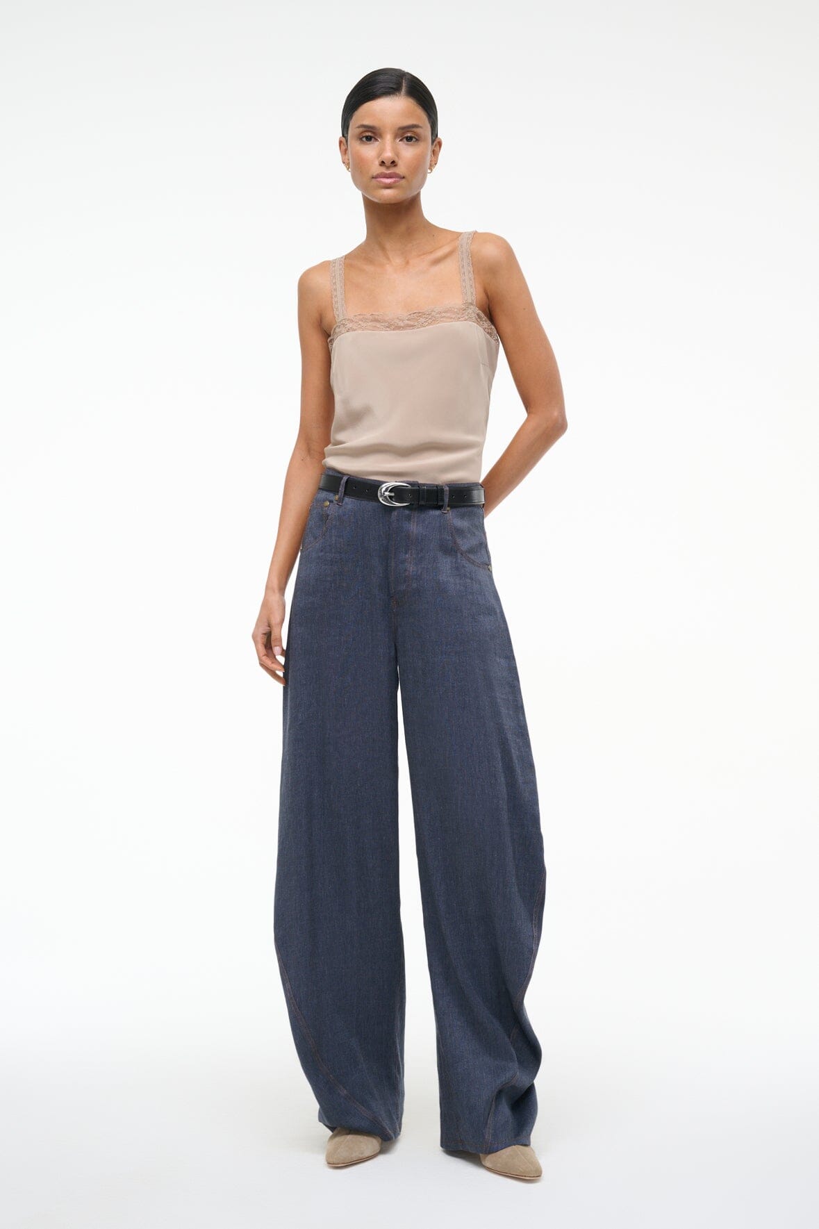Image HARRISON PANT | CHAMBRAY 6 of 7 and Clicking this image will trigger a zoom pop-up