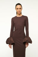 Image HAWTHORNE MAXI DRESS | DARK CHOCOLATE 4 of 5